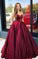 Sweetheart Red Floor Length Long Prom Formal Dress CD4662