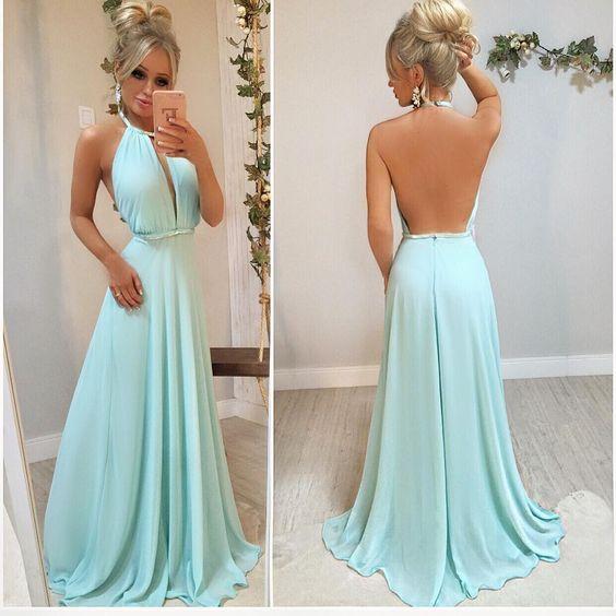 Backless Pageant Dress Long Formal prom Dress CD4758
