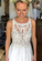 Ivory chiffon lace long prom dress, wedding dress CD4936