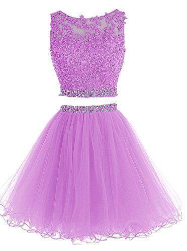 Purple Appliques Short Homecoming Dress, Elegant Graduation Dress, CD5861