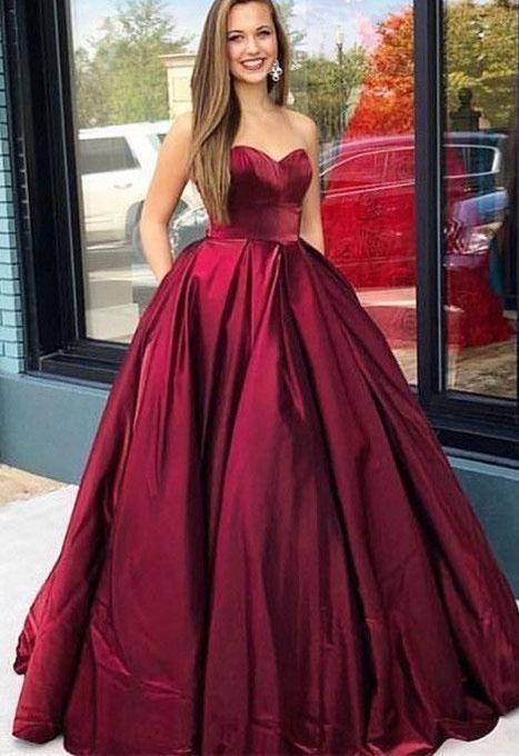 Strapless Long Prom Dresses Evening Gowns for Women CD5919