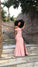 off shoulder prom dress, elegant prom dress, long Pink prom dress with side slit CD6569