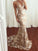 Spaghetti Straps Mermaid Lace Backless Evening prom Dress CD6684