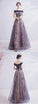 Stylish tulle sequins long prom dress party dress CD7784