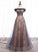 Stylish tulle sequins long prom dress party dress CD7784