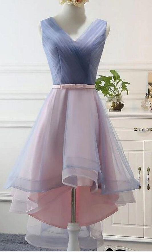 Stylish High Low Party Dress, Cute Formal prom Gowns, Pretty Party Dresses CD7984