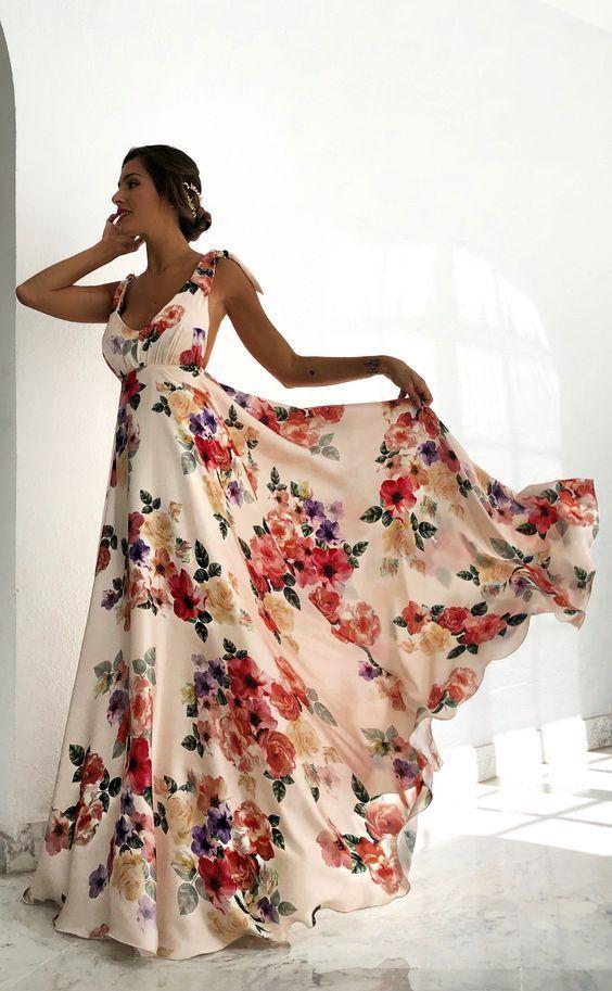 Floral Prom Dresses Evening Dresses CD8036