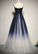 Blue tulle long prom dress blue evening dress CD8166