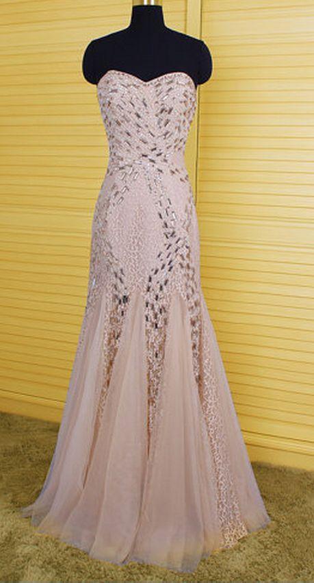 Sweetheart Neck Mermaid Tulle Prom Dresses With Crystals CD8633