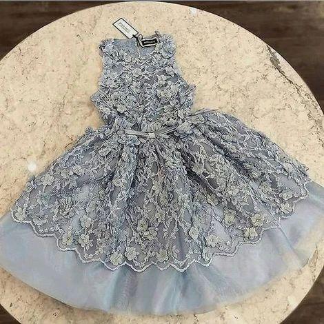 Unique tulle short homecoming dress, blue lace homecoming dress CD9072