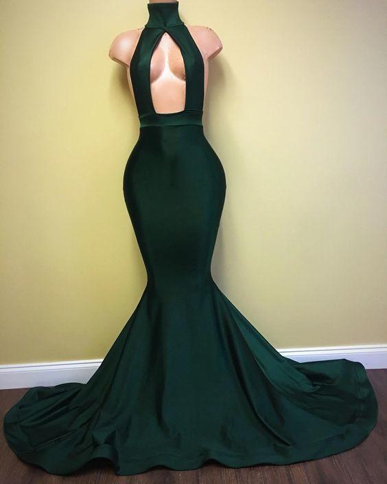 Simple Mermaid Elegant Cheap Long Prom Dresses CD9162