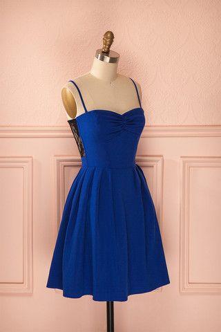Elegant Royal Blue Short Homecoming Dress CD9359
