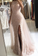 Pink tulle lace long prom dress evening dress CD9503