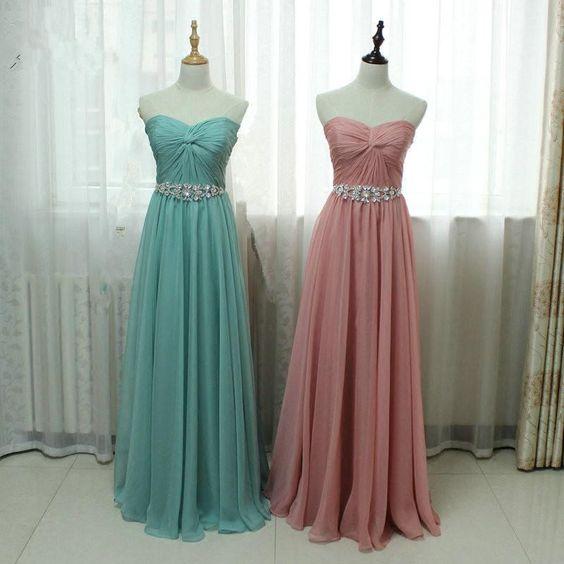 Blue Prom Dresses, Elegant Evening Dresses, Long Formal Gowns, Beaded Party Dresses CD9543