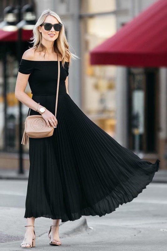 Black Long Sleeves Prom Dresses CD9787