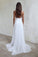 Spaghetti Strap V-neck White Chiffon Lace Appliqued Summer Beach Wedding Dresses,Bridal Dress,N157