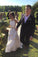 Elegant Halter A-line Long Backless Wedding Dress, Unique Sleeveless Bridal Dresses N2085