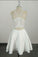 Simple V Neck Short Homecoming Dresses with Lace Back, A Line Short Party Dresses N1875