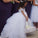 White Off-the-shoulder Ball Gown Flower Girl Dresses,Floor Length Girls First Communion Dress,F004