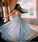 Silver Sparkly Deep V Neck A Line Prom Dresses, Floor Length Sleeveless Long Formal Dress N2452