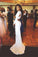Long Sleeves Backless White Mermaid Prom Dress,High Neck Royal Blue Graduation Dress N44