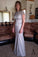 Custom Made Trumpet/Mermaid Short Sleeves Floor-Length Lace Mother of the Bride Dress,N166