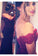 Mermaid Burgundy Off-the-Shoulder Chiffon Lace Prom/Evening Dress N02
