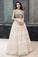 Unique V Neck Tulle Lace Long Prom Dress Tulle V Back Evening Dress with Train N2092