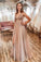 Spaghetti Straps Floor Length Beading Prom Dress with Rhinestone, Floor Length Evening Dress N2590