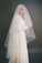 One Tier Ivory Simple Tulle Wedding Veil, Bridal Veil V039