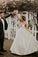 Simple Ivory Sleeveless Beach Wedding Dress, Floor Length Satin Spaghetti Straps Bridal Dress N2490