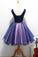 Cute V Neck Unique Flowers Cheap Homecoming Dresses with Beading, Sweet 16 Dress N2156