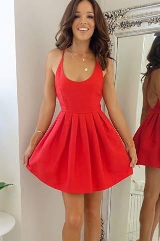Sexy Red Backless Homecoming Dresses,Short Prom Dresses,Graduation Dress for Girls,N181