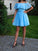 A-Line/Princess Sleeveless Chiffon Off-the-Shoulder Ruffles Short/Mini Homecoming Dresses CICIP0004659