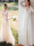 Empire V-neck Chiffon Lace Long Sleeves Floor-Length Wedding Dresses CICIP0006644