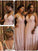 A-Line/Princess V-neck Beading Sleeveless Floor-Length Chiffon Bridesmaid Dresses CICIP0005078