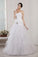 A-Line/Princess Sweetheart Sleeveless Applique Long Taffeta Net Wedding Dresses CICIP0006824