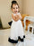 A-Line/Princess Lace Bowknot Scoop Sleeveless Ankle-Length Flower Girl Dresses CICIP0007548