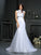 Trumpet/Mermaid Sweetheart Lace Sleeveless Long Satin Wedding Dresses CICIP0006811