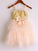 A-line/Princess Spaghetti Straps Sleeveless Sequin Tea-Length Net Flower Girl Dresses CICIP0007766
