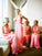 A-Line/Princess V-neck Sleeveless Floor-Length Hand-Made Flower Chiffon Bridesmaid Dresses CICIP0005659