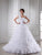 Ball Gown Beading One-shoulder Sweetheart Sleeveless Long Organza Wedding Dresses CICIP0006755