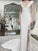 Sheath/Column Stretch Crepe Lace V-neck Sleeveless Court Train Wedding Dresses CICIP0006988