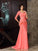 Trumpet/Mermaid Sweetheart 1/2 Sleeves Long Chiffon Mother of the Bride Dresses CICIP0007048