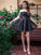 A-Line/Princess Off-the-Shoulder Sleeveless Short/Mini Chiffon Homecoming Dresses CICIP0004719