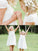 A-Line/Princess Short Sleeves Scoop Knee-Length Lace Chiffon Flower Girl Dresses CICIP0007814