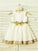 A-line/Princess Scoop Sleeveless Sequin Tea-Length Satin Flower Girl Dresses CICIP0007738