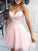 A-Line/Princess Sweetheart Sleeveless Tulle Short/Mini Dresses CICIP0008071
