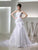 Trumpet/Mermaid Beading Long Strapless Sleeveless Organza Wedding Dresses CICIP0006979