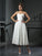 A-Line/Princess Sweetheart Lace Sleeveless Short Lace Wedding Dresses CICIP0006713